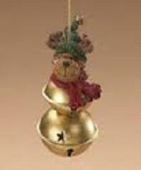 Bella Moose-Boyds Bears Resin Bell Ornament #257442 *