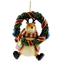 Reindeer W/ Wreath-Boyds Bears Resin Ornament #3257439 *