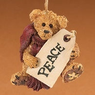 PEACE-BOYDS BEARS RESIN ORNAMENT #24576 *