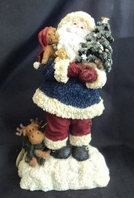 Father Fleecenick-Boyds Bears Lighted Resin Santa #733217 ***Hard to Find*** *