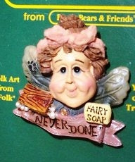 Immaculata...Scrub A Dub-Boyds Bears Cleaning Fairy Pin #26422 *