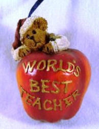 OWEN APPLEBY-BOYDS BEARS RESIN TEACHER ORNAMENT #25760 *