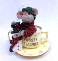 SUGAR...FROSTY FRIENDS-BOYDS BEARS RESIN ORNAMENT #25351 *