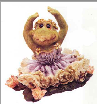 TuTu C. Ribbit...Frog Lake-Byods Bears Resin wee Folkstone Frog #36703 *