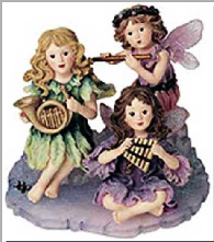 Jillian, Piper & Melody...Sugarplum Sonata-Boyds Bears Resin Faeriessence Figurine #36015 BBC LE***RARE***