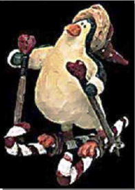 Afton...Cross Country-Boyds Bears Carvers Choice Penguin Ornament #370209 *