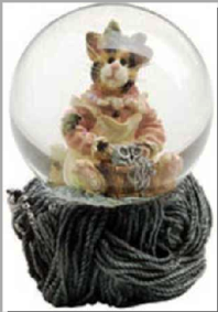 Clawdette Fuzzface...Yarn Merchant-Boyds Bears Resin Cat #393004  *