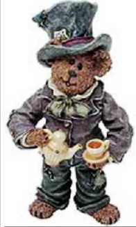 THE MAD HATTER...ONE LUMP OR TWO?-BOYDS SHOE BOX BEARS #3237 *