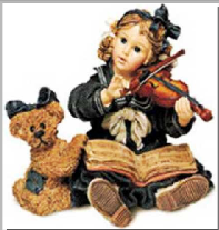 Lindsey with Louise...The Recital-Boyds Bears Dollstone #3535 BBC LE/PE  *