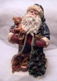 Star Spangled Nick-Boyds Bears Resin Santa #733207 *