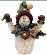 I.M. Ketchican-Boyds Bears Carvers Choice Snowman Ornament #370214 *