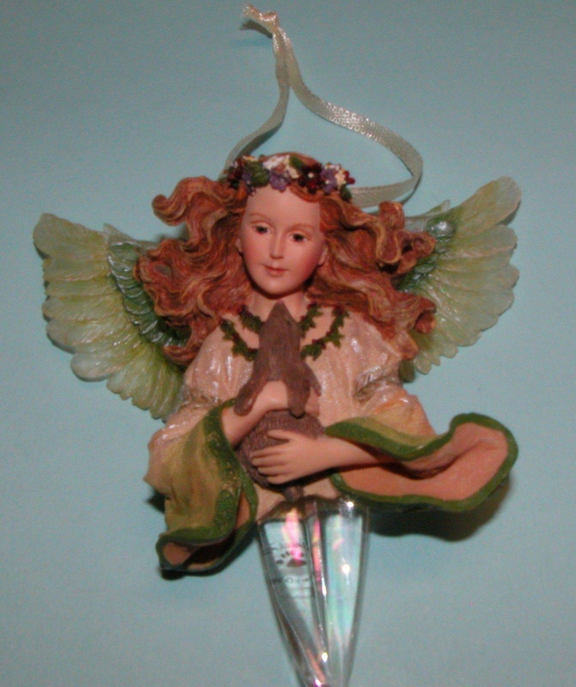 Floramella...Guardian of Nature-Boyds Bears Charming Angels Resin Ornament #25102 *