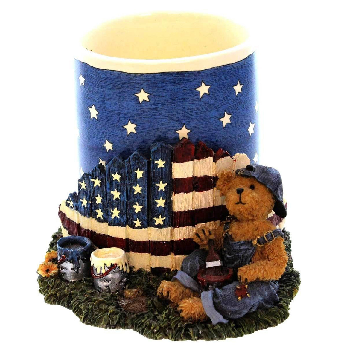 Tommy Bearyproud...God Bless America-Boyds Bears Coffee Cup Mug #390533 *