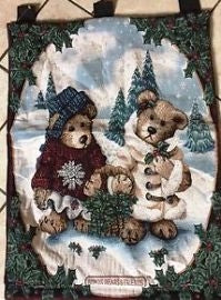 Edmund and Bailey-Boyds Bears Tapestry Wall Hanging *