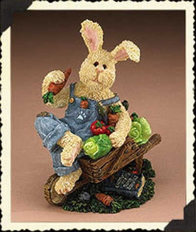 Farmer Hoppenibble-Boyds Bears Resin Bunny Rabbit Hare #36721 *