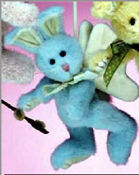 Jeri Hopkins-Boyds Bears Bunny Rabbit Hare Ornament #56241-06 *