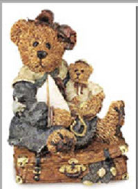 Bailey Bear with Suitcase-Boyds Bears Bearstone #2000 1E ***RARE