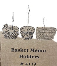 Dot Noodle and Jot-Boyds Bears Bearstone Basket Memo Holder Set #4119-1,2 and 3 ***RARE