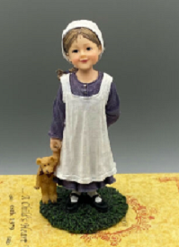 HANNAH...SIMPLE WAYS-Boyds Bears Resin Yesterdays Child Amish Dollstone #3594