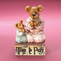Momma Berrybless and Sweet Pea...Time to Pray-Boyds Bears Resin #4015884 Jim Shore Exclusive