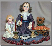 Rachel with Barbara & Matthew...Sabbath Lights-Boyds Bears Dollstone #3526