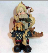 Santa...And the Final Inspection-Boyds Bears Carvers Choice Ornament #370203