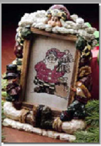 Santa's Frame Shop-Boyds Bears Resin Carvers Choice Frame #370300