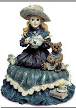 Whitney with Wilson...Tea Party-Boyds Bears Musical Yesterday's Child Dollstone #272001  BBC LE