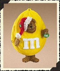 Yellow M&M-Boyds Bears Bearstone Ornament #257135MM M&M Exclusive