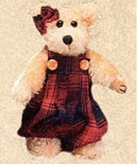 Becky Red Plaid-Boyds Bears #91395-01