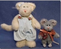 Crackers with Roquefort-Boyds Bears Kitty Cat and Mouse #C46241 QVC Exclusive ***RARE