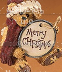 Merry Christmas-Boyds Bears Ornament #24574