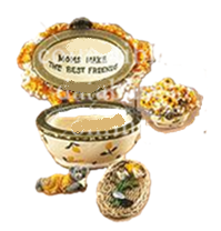 Momma's Sunny Bouquet w/ Daisy McNibble-Boyds Bears Resin Treasure Box #82562