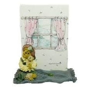 Patricia with Buddy...Best Friends.-Boyds Bears Bearstone Picture Frame #27322 *