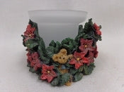 Paxton's Christmas Blossoms...Holiday Flora-Boyds Bears Bearstone Candle Votive #27726 *