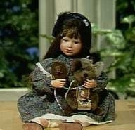 Jocelyn with Glitzy...The Bear Essentials-Boyds Bears Porcelain Doll  #4945 *