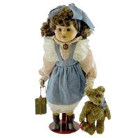 LAURA...FIRST DAY OF SCHOOL-BOYDS BEARS PORCELAIN DOLL #4903 *