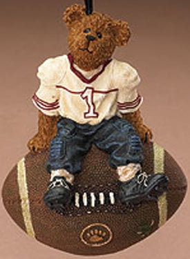 FOOTBALL PLAYER TEDDY BEAR-BOYDS BEARS RESIN ORNAMENT #257115 *