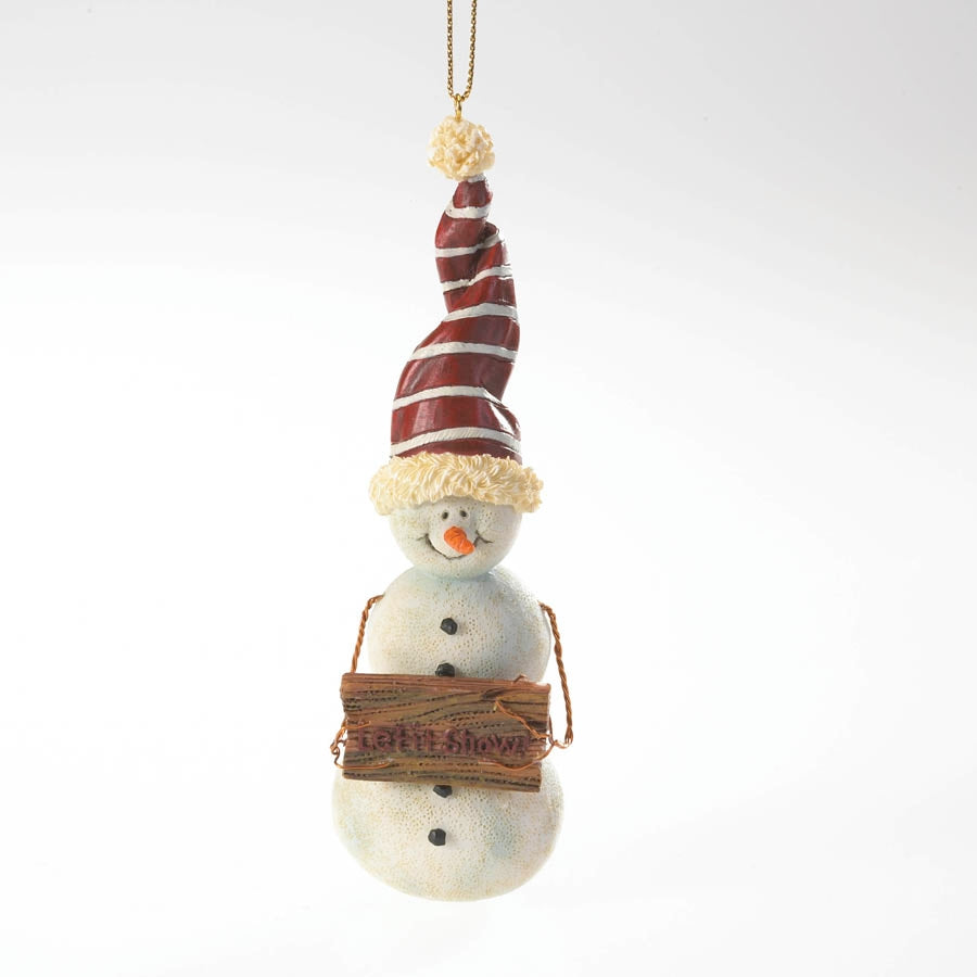 Frostley Talltop-Boyds Bears Resin Snowman Ornament #4022294 *