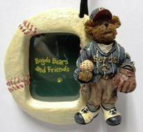 Baseball Picture Frame Ornament-Boyds Bears Resin #25310 *