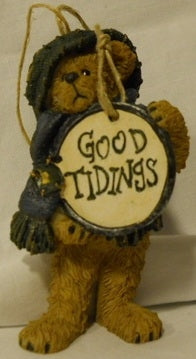 GOOD TIDINGS-BOYDS BEARS RESIN ORNAMENT #24575 *