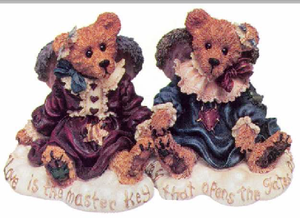 Gwain & Guinevere-Boyds Bears Premier Edition Bearstone Set #99568V QVC Exclusive ***Hard to Find*** *