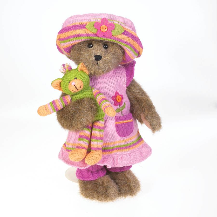 Pinky Knitbeary and Whiskers-Boyds Bears Kitten & Bear #4016994 *
