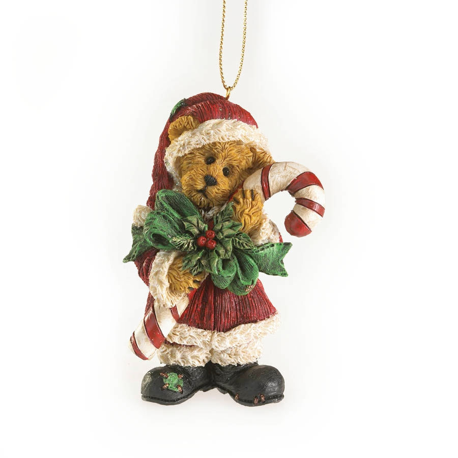 SANTA SWEETTOOTH-BOYDS BEARS BEARSTONE ORNAMENT #4028435 *