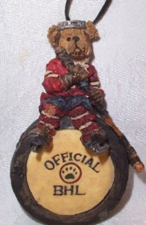 Mario...Hat Trick-Boyds Bears Hockey Bearstone Ornament #25718 *