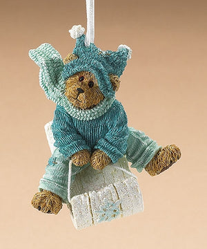 SLEDDIN'-BOYDS BEARS RESIN ORNAMENT #257426 *