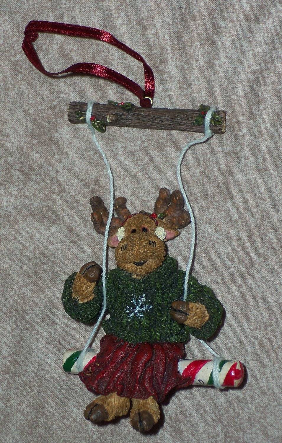 Matilda Mooselswing-Boyds Bears Resin Moose Ornament #25007 *