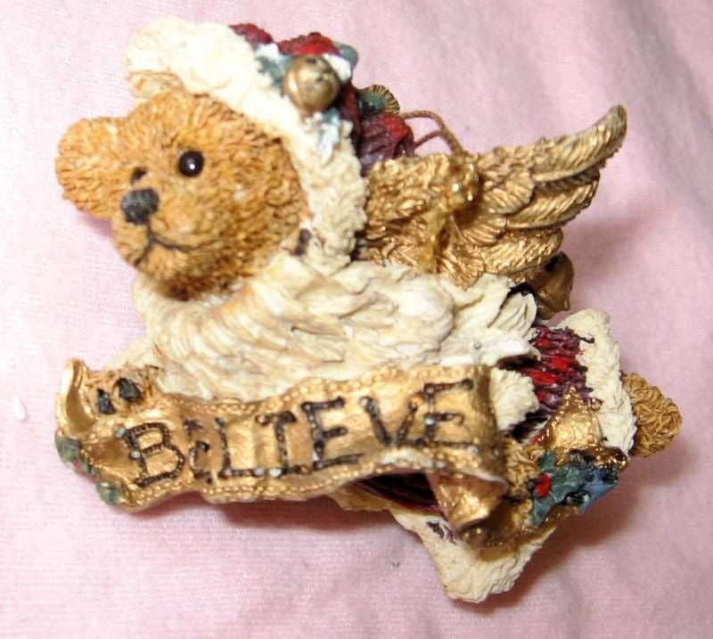 EDMUND...BELIEVE-BOYDS BEARS BEARSTONE ORNAMENT #2505 *