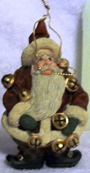 Jinglenick-Boyds Bears Resin Santa Ornament #63711 *