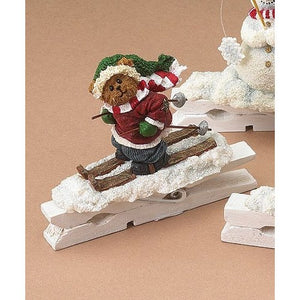 Skiing Bear-Boyds Bears Resin Ornament #257211 *